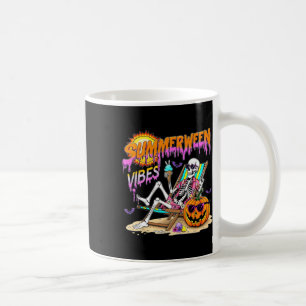 Summerween Vibes Skeleton Pumpkin Spooky Urlaub Kaffeetasse