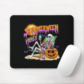 Summerween Vibes Skeleton Pumpkin Spooky Urlaub Mousepad (Mit Mouse)