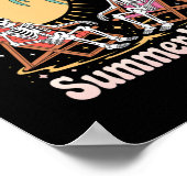 Summerween Vibes Skeleton Sommer Urlaub Strand Poster (Ecke)