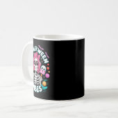 Summerween Vibes Skeleton Spooky Vacation Hallowee Kaffeetasse (Vorderseite Links)