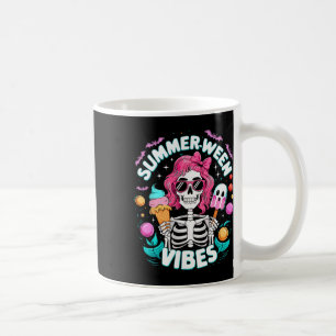 Summerween Vibes Skeleton Spooky Vacation Hallowee Kaffeetasse