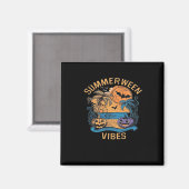 Summerween Vibes Spooky Summer Pumpkin Classic Fun Magnet (Vorderseite/Rückseite)