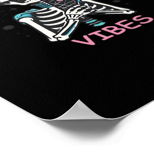 Summerween Vibes Spooky Summer Pumpkin Classic Poster (Ecke)