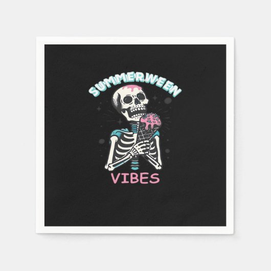 Summerween Vibes Spooky Summer Pumpkin Classic Serviette (Vorderseite)