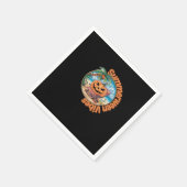 Summerween Vibes Spooky Summer Pumpkin Classic Vir Serviette (Ecke)
