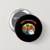 Summerween Vibes - Spooky Summer Time Classic Button (Vorne & Hinten)