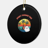 Summerween Vibes - Spooky Summer Time Classic Keramik Ornament (Links)