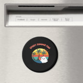 Summerween Vibes - Spooky Summer Time Classic Magnet (In Situ (Geschirrspüler))