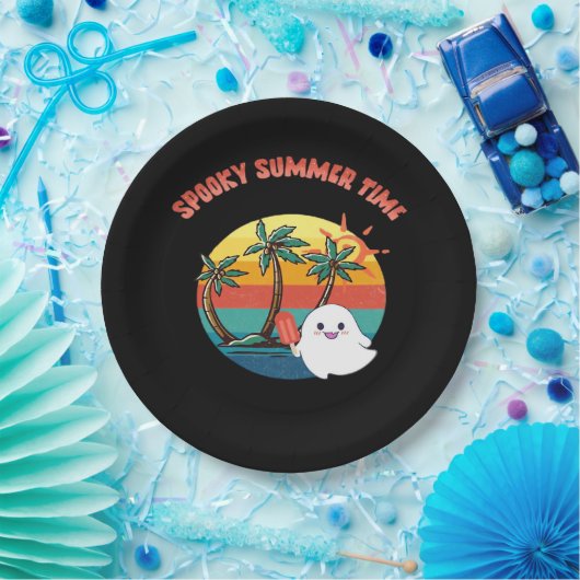 Summerween Vibes - Spooky Summer Time Classic Pappteller (Party)