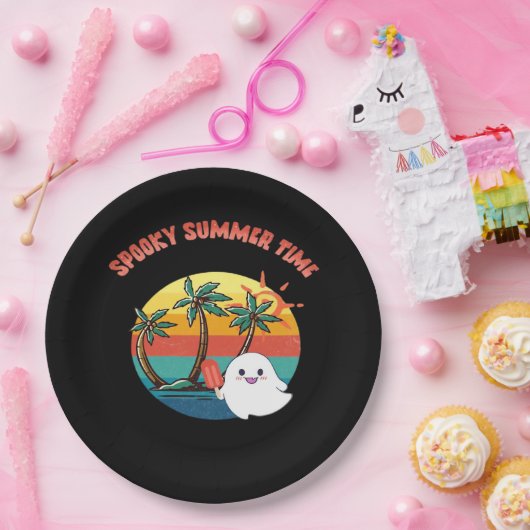 Summerween Vibes - Spooky Summer Time Classic Pappteller (Party)