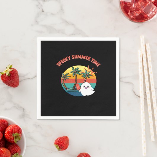 Summerween Vibes - Spooky Summer Time Classic Serviette (Beispiel)
