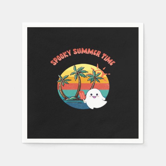 Summerween Vibes - Spooky Summer Time Classic Serviette (Vorderseite)