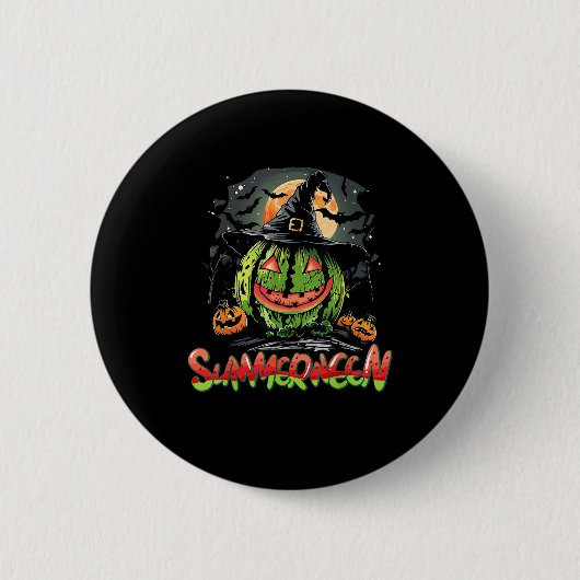 Summerween Vibes Sweet IceCream Watermelon Sommer Button (Vorderseite)