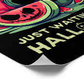 Summerween Wassermelonen-Geist Halloween Ts Sommer Poster (Ecke)