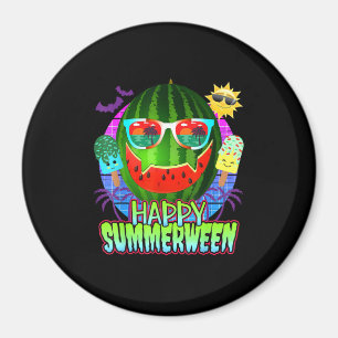 Summerween Wassermelonen-Kürbisgesicht Magnet