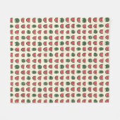 Summerween Wassermelonen-Schädel Fleecedecke (Vorderseite (Horizontal))