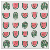 Summerween Watermelon Skull Stoff (Nahaufnahme)