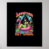 Summerween Witch Vibes Vacation Halloween Funny Pa Poster (Vorne)