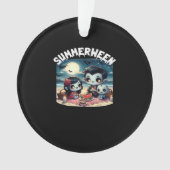 Summerween With A Family Of Vampires At The Beach Ornament (Vorderseite)