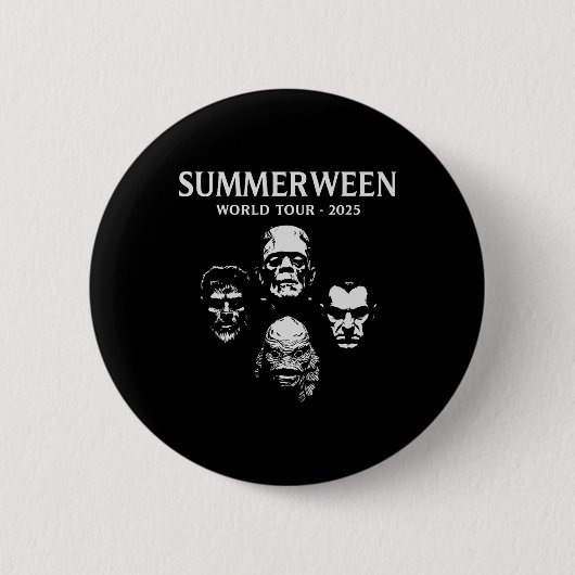 Summerween World Tour 2025 Monster Halloween-Spaß  Button (Vorderseite)