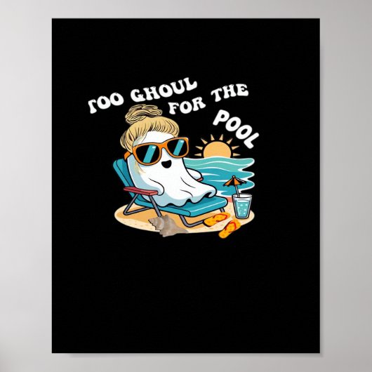 Summerween zu Ghoul für Halloween-Ghost-Overs Poster (Vorne)