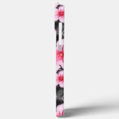 Summery Bright Pastel Pink Hibiskus Blumenmuster Case-Mate iPhone Hülle (Rückseite / Links)