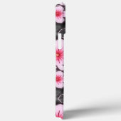 Summery Bright Pastel Pink Hibiskus Blumenmuster Case-Mate iPhone Hülle (Rückseite / Rechts)