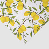 Summery Citrus Lemon Tree Branches Seidenpapier (Ausschnitt)