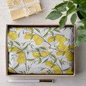 Summery Citrus Lemon Tree Branches Seidenpapier (Geschenk)