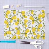 Summery Citrus Lemon Tree Branches Seidenpapier (Handwerk)