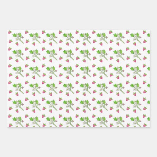 Summery floral wrapping paper geschenkpapier set (Vorderseite 2)