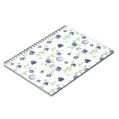 Summery Fresh Watercolor Blueberry Notizblock (Linke Seite)