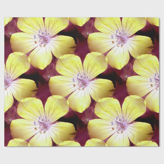 Summery Gelb.... Geschenkpapier (Flach)