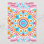 Summery mandala einladung (Vorne/Hinten)