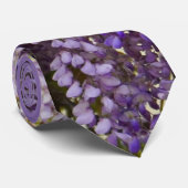 Summery Purple Flowers Krawatte (Gerollt)