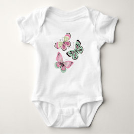 Summery Sweet Butterflies Baby Strampler