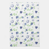 Summery Watercolor Blueberry Geschirrtuch (Vertikal)
