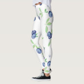 Summery Watercolor Blueberry Leggings (Links)