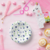 Summery Watercolor Blueberry Pappteller (Party)