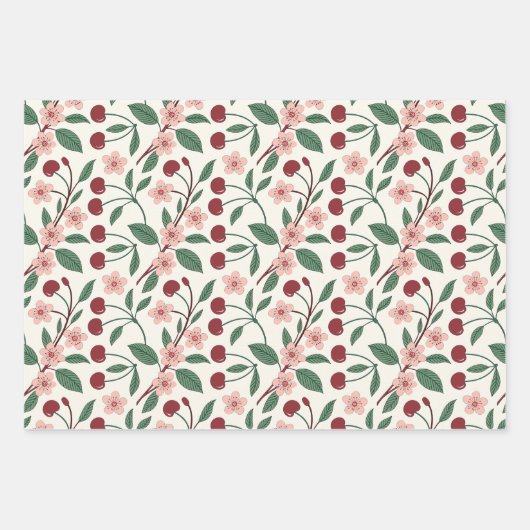 Summery Wrapping Paper Sheets Geschenkpapier Set (Vorderseite 2)