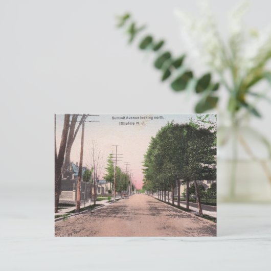 Summit Ave, Hillsdale, New Jersey Postkarte (Stehend Vorderseite)