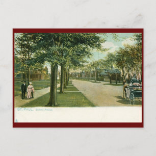Summit Ave., St. Paul, MN Vintage Postkarte