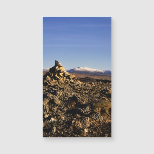 Summit cairn Ullscarf Lake District England Magnetkarte (Vorderseite)