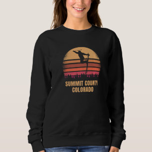 Summit County Skifahren Colorado Vintage Skifahrer Sweatshirt