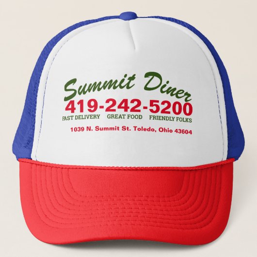Summit Diner Ball Cap Truckerkappe (Vorderseite)