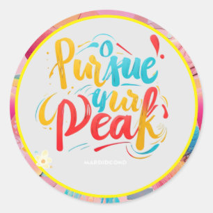 "Summit Dreams" Runder Aufkleber