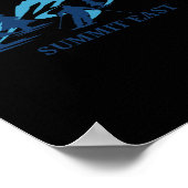 Summit East Washington Skiort Skier Poster (Ecke)