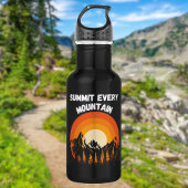 Summit Every Mountain Hikers Goal Edelstahlflasche
