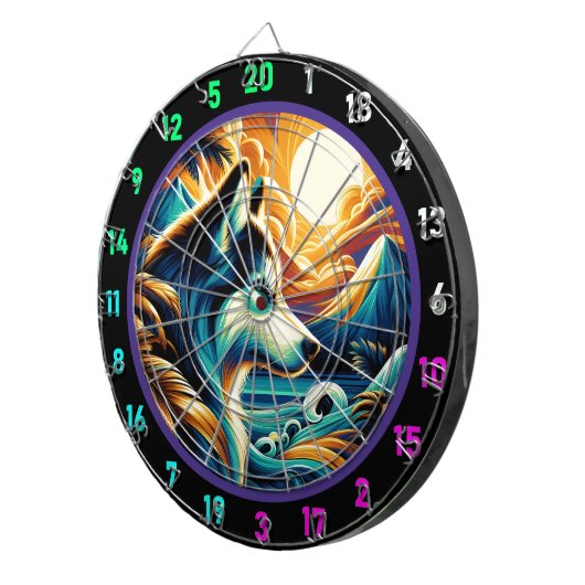 Summit Husky Wilderness Wall Accent Dartscheibe (Vorderseite rechts)