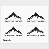 Summit Junkie Rechteckiger Aufkleber (Blatt)
